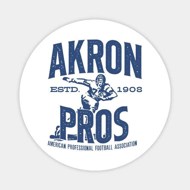 Akron Pros Football Magnet by MindsparkCreative
